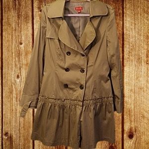 Elle XL skirted trench coat
